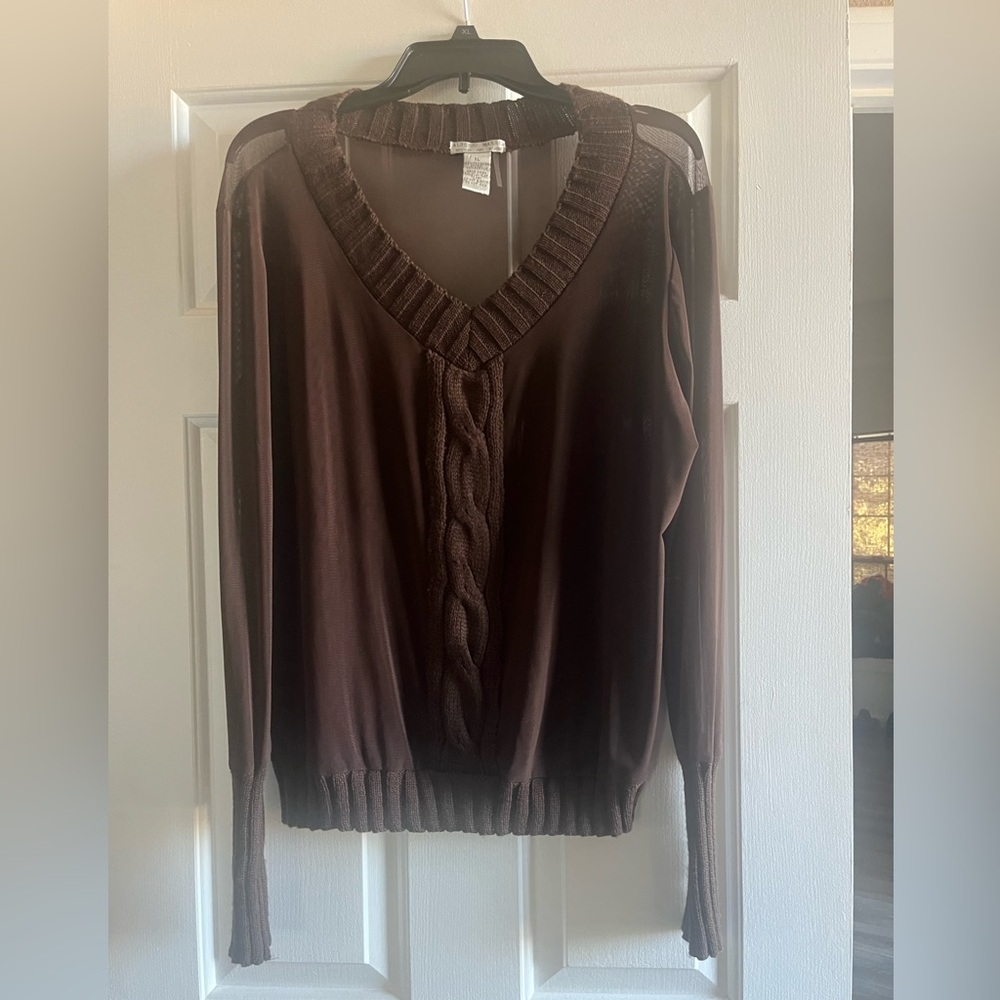 Alberto Makali Knit and Mesh Top